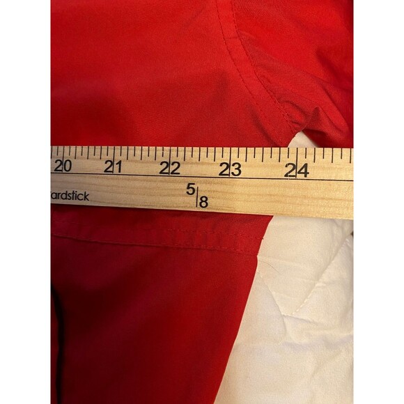 Nike Men's Sz M Red Ohio State Pullover Wind Breaker Reflective 1/4 Zip - Picture 14 of 15